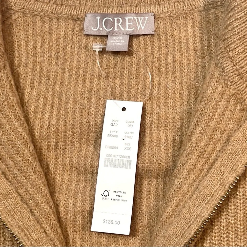 J. Crew Half-zip Stretch Sweater